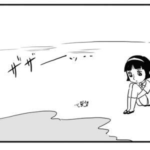 【4コマ漫画】イルカに乗った少年