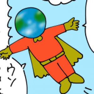 【４コマ漫画】帰ってきた！惑星マン